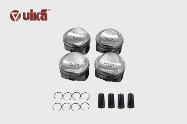 Where are the pistons on a car located?